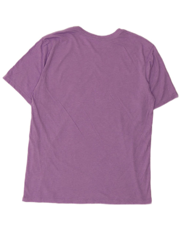 Hurley - Camiseta gráfica para hombre, parte superior de algodón morado mediano