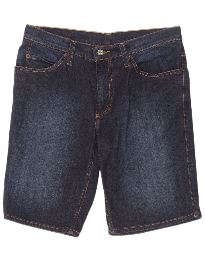 Mustang Mens Denim Shorts W35 Grande Azul Marino Algodón