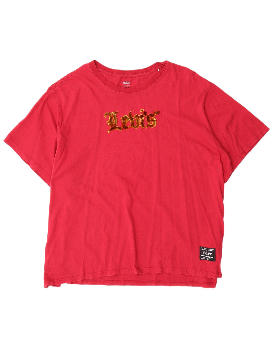 Levi's Camiseta gráfica relajada para hombre Top 2XL Algodón rojo