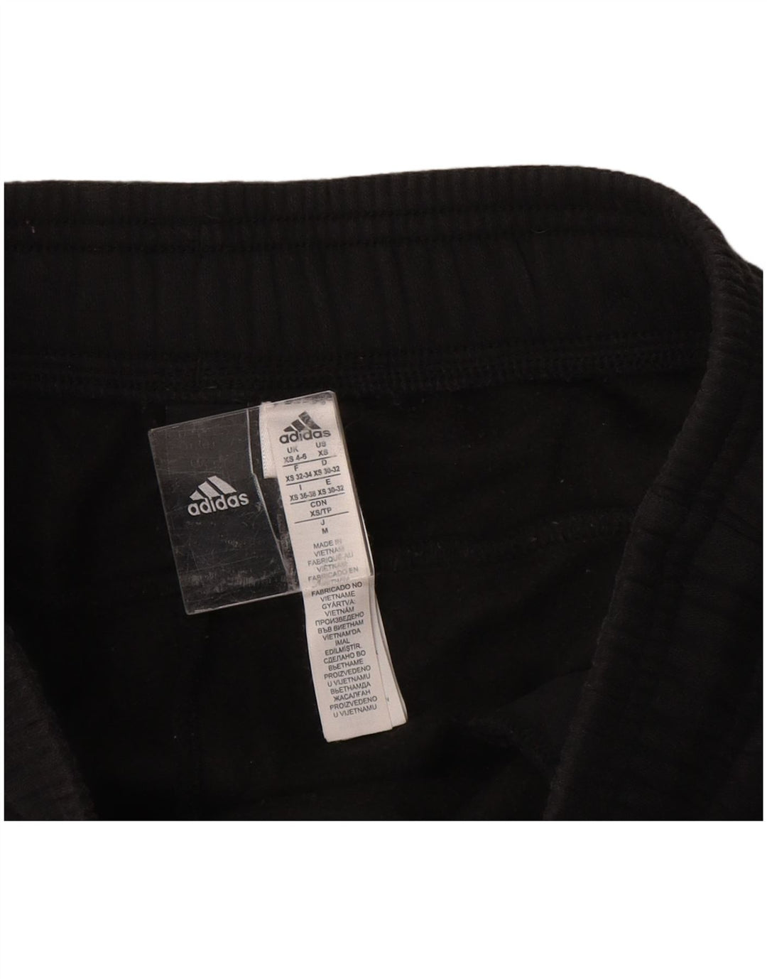 ADIDAS Pantalones de chándal para mujer Joggers UK 4/6 XS Negro Algodón