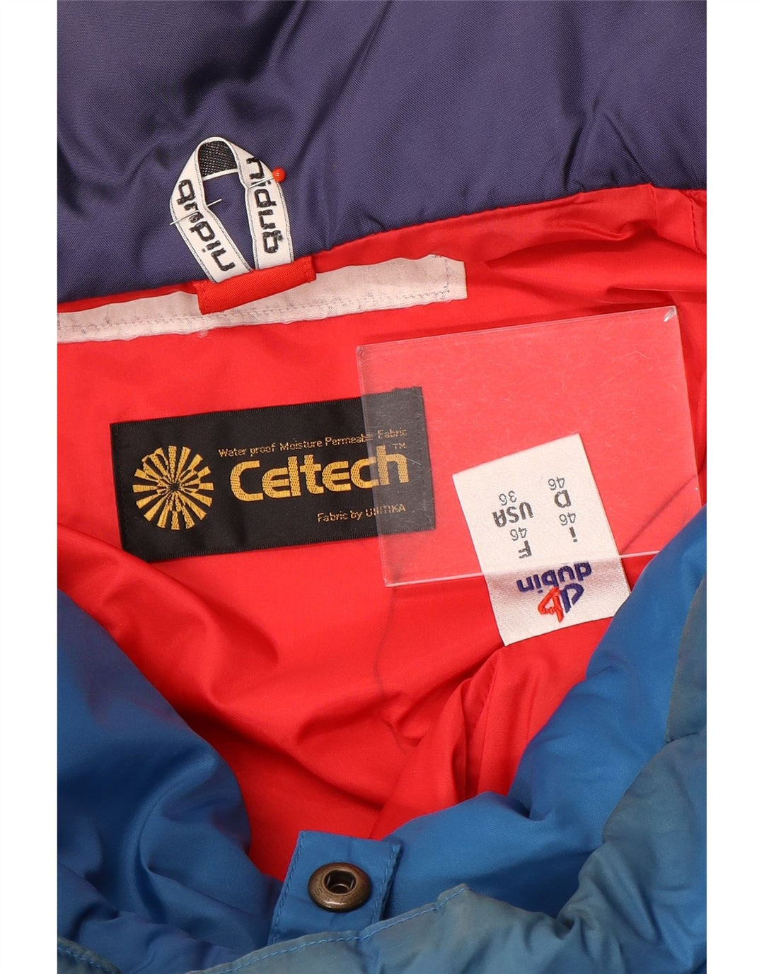 Dubin Chaqueta de esquí holgada para hombre IT 46 Small Red Colourblock Poliéster