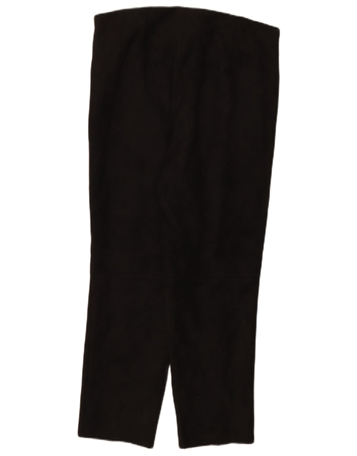 Zara Mujer Pantalones Cortos Slim 2XL W34 L26 Poliéster Negro