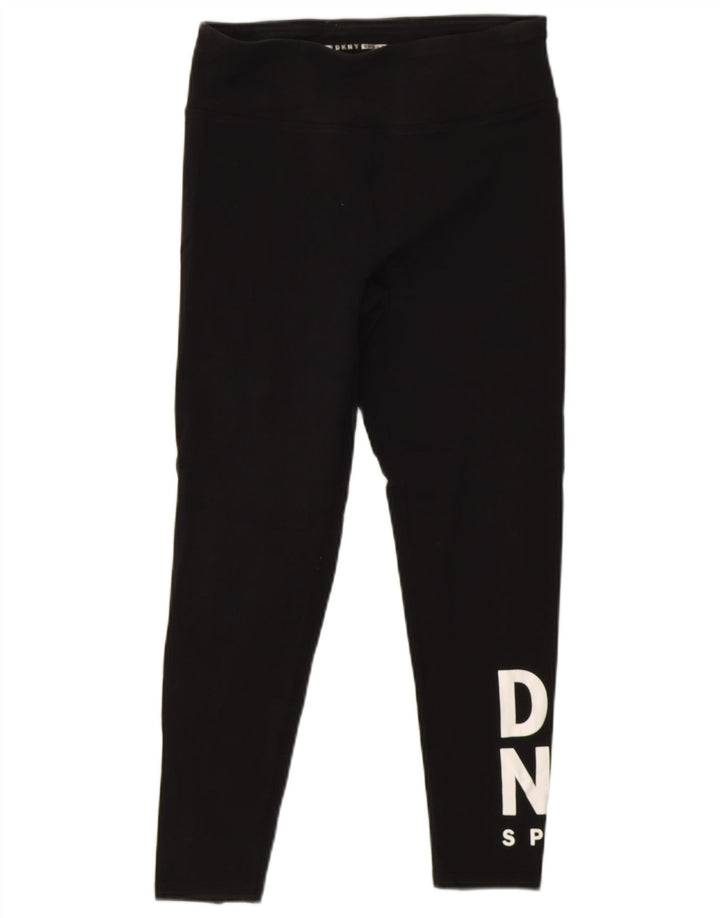DKNY Leggings gráficos para mujer UK 42 Mediano Negro
