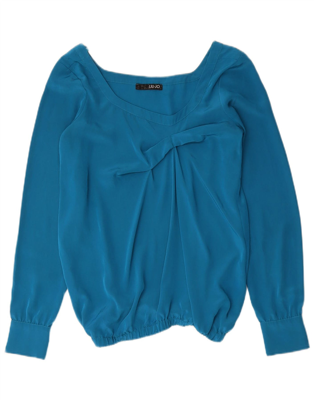 Blusa Liu Jo Mujer Manga Larga Top IT 42 Azul Medio Poliéster