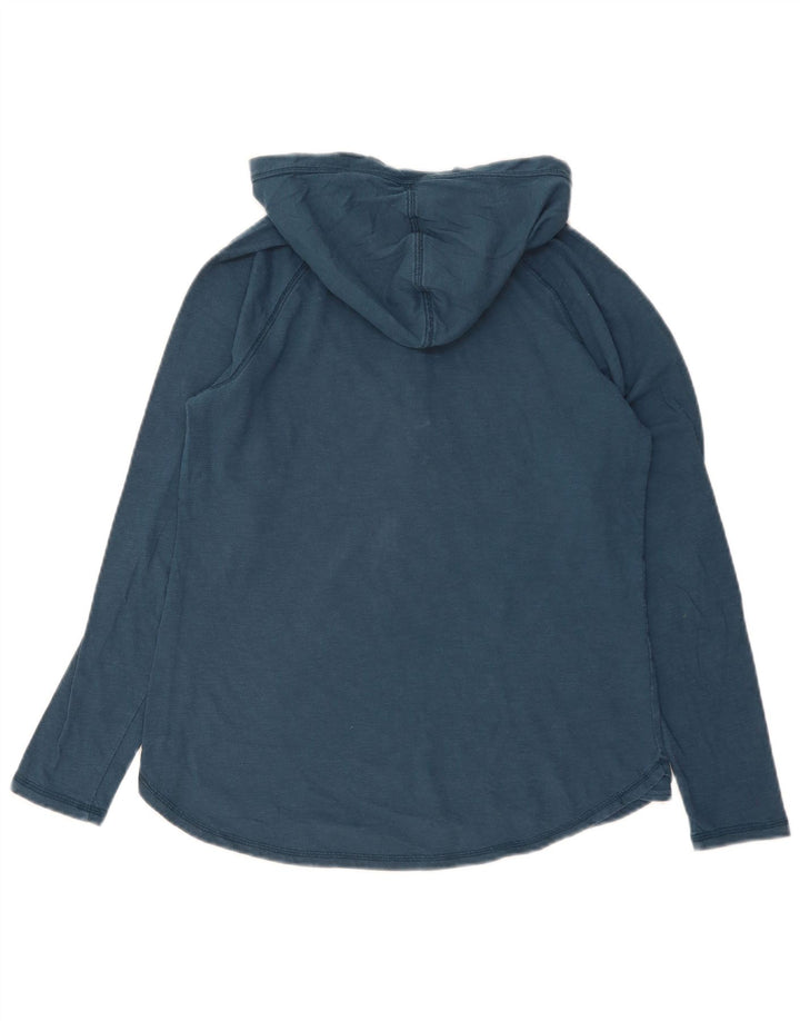 Carhartt Top con capucha para mujer, manga larga, US 4/6, pequeño, azul