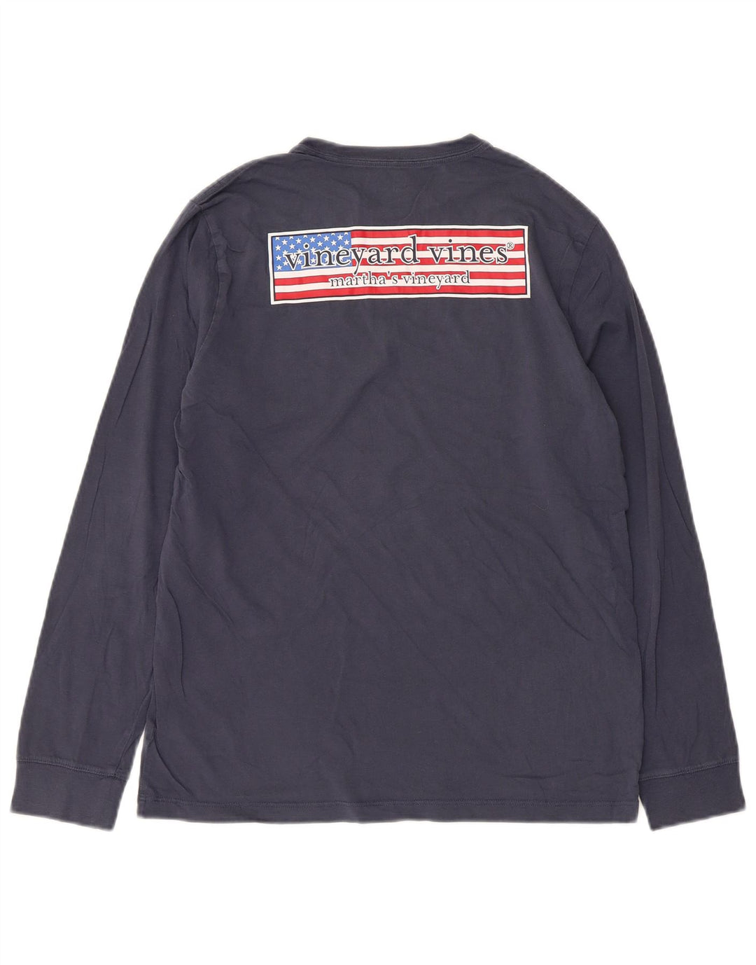 Vineyard Vines Camiseta gráfica para niños de manga larga 15-16 años Grande Azul marino