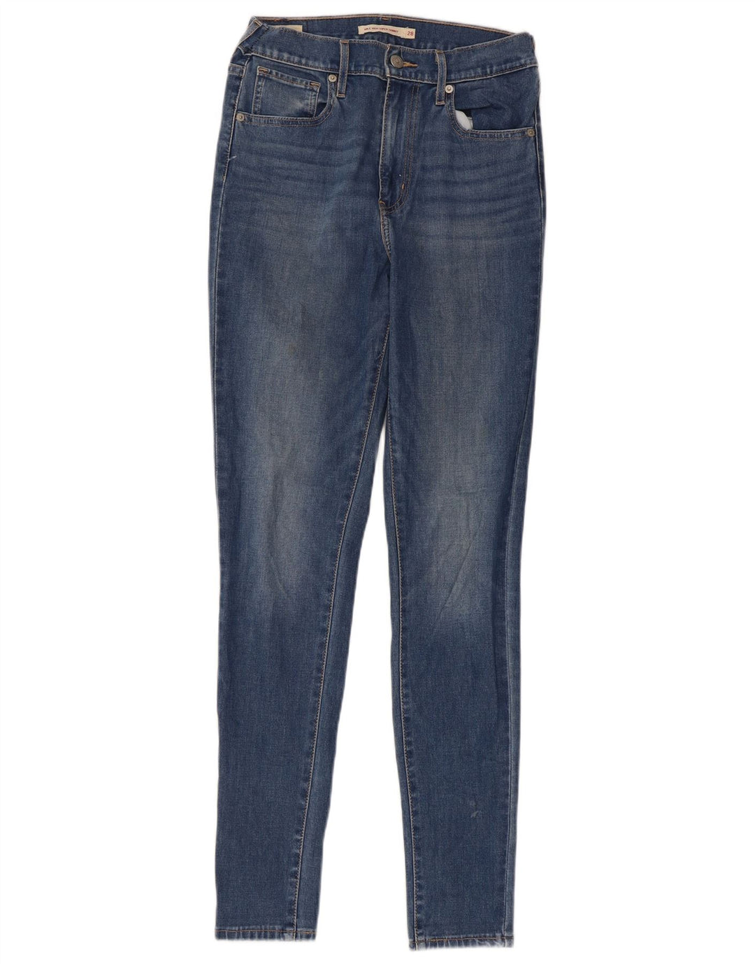 LEVI'S Vaqueros pitillo de cintura alta Mile High para mujer W28 L29 Azul