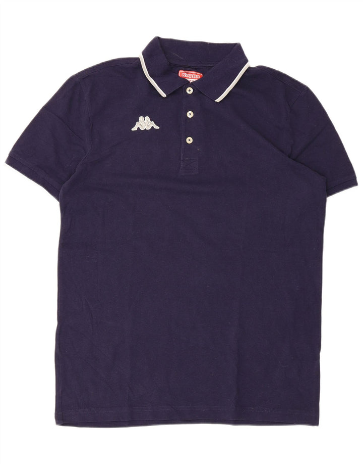 KAPPA Polo para hombre grande azul marino algodón