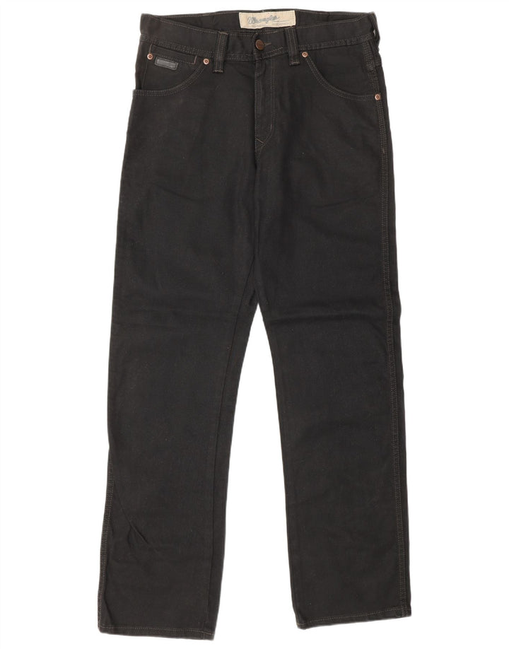 WRANGLER Vaqueros rectos Wesley para hombre W30 L32 Algodón negro