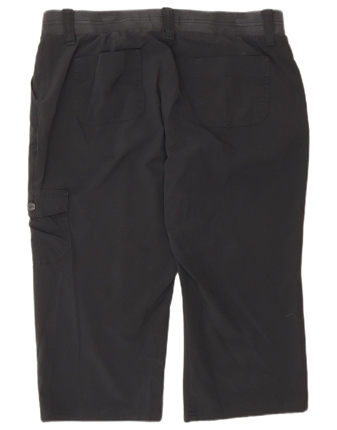 Lee Raiders Cargo Capri Pantalones para mujer US 16 2XL W34 L20 Poliéster negro