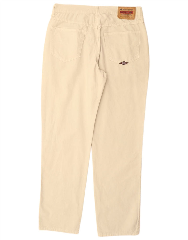 WILD JEANS Pantalones casuales cónicos para hombre IT 54 2XL W34 L33 Algodón beige