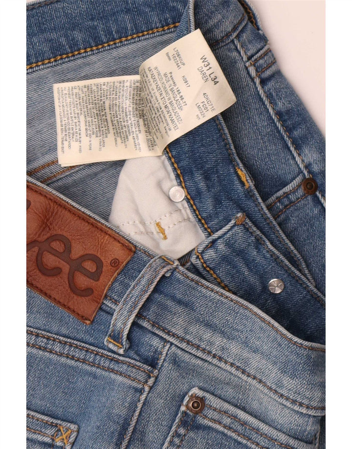 Vaqueros Lee Daren Slim para Hombre W31 L29 Algodón Azul