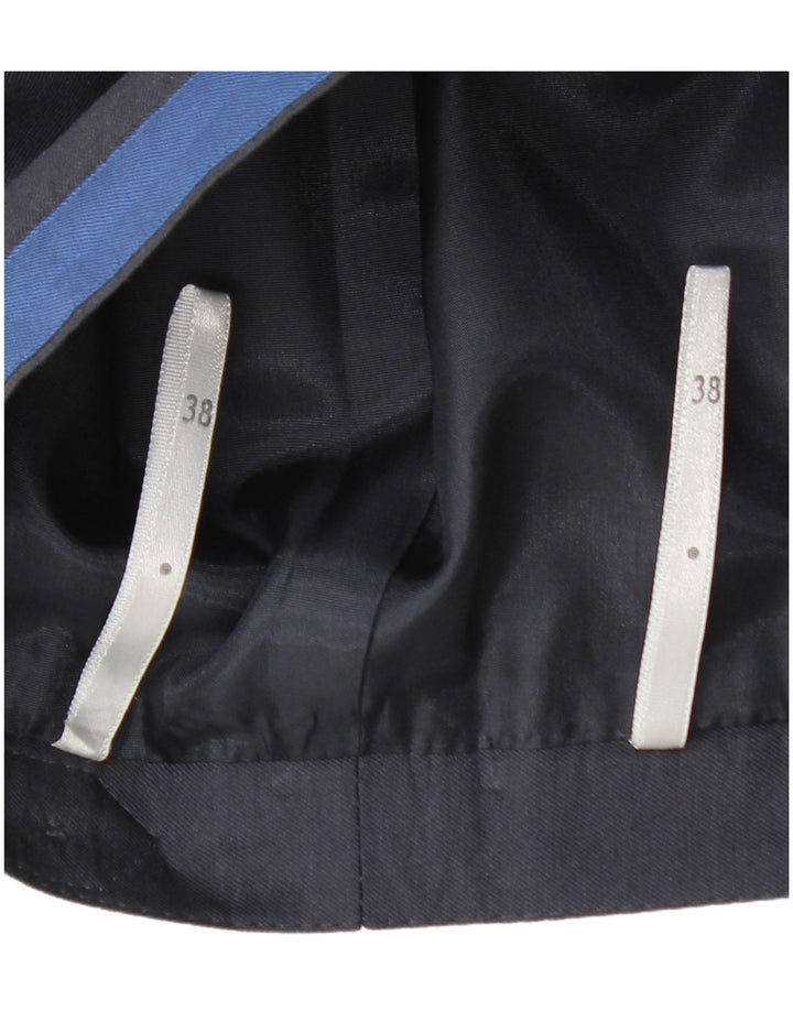 VINTAGE Falda de cintura alta para mujer EU 38 Medio W28 Azul marino