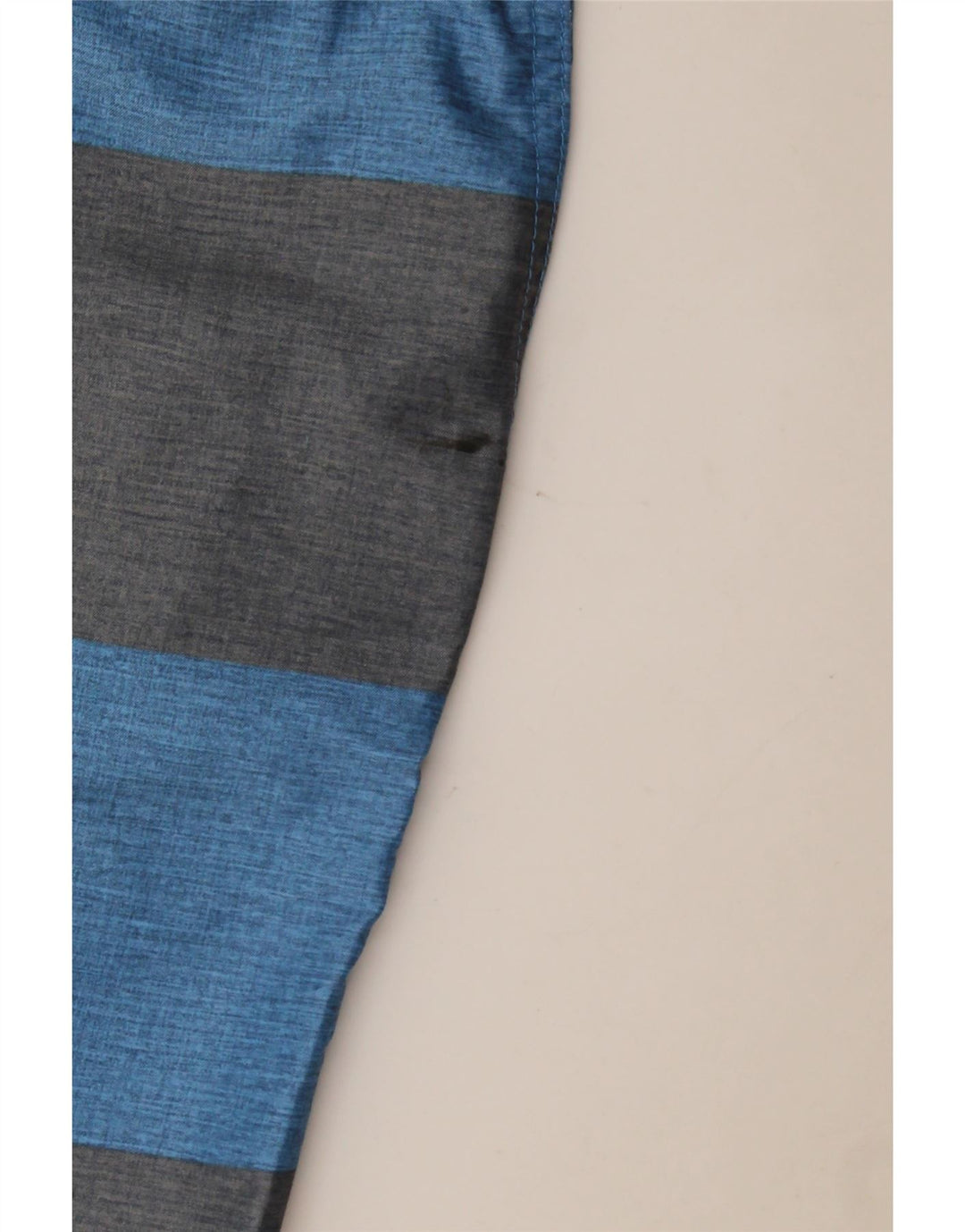 Hurley Pantalones cortos chinos para hombre W33 Poliéster a rayas azul medio
