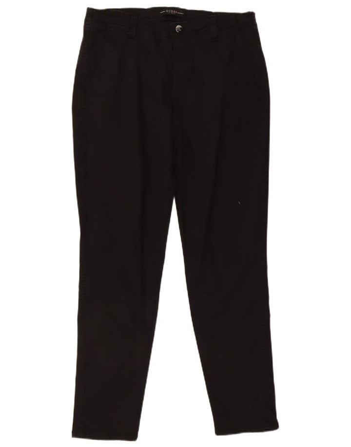 Pantalón Chino Slim Guess Mujer W31 L29 Lyocell Negro