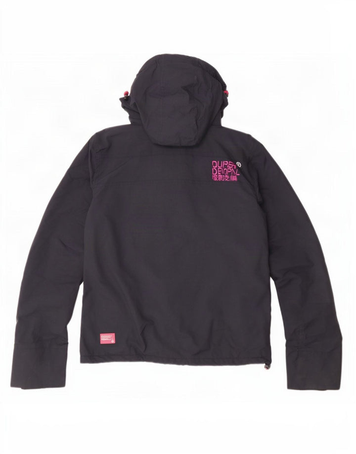 Superdry Chaqueta cortavientos Windcheater para mujer, talla 40, talla M, azul marino