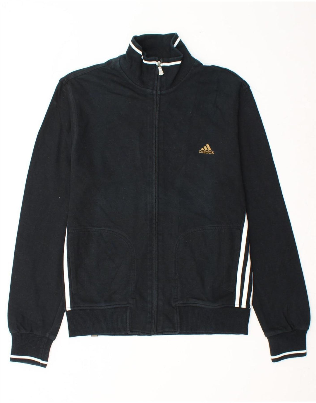 ADIDAS Chaqueta de chándal para hombre UK 36/38 Small Black Cotton