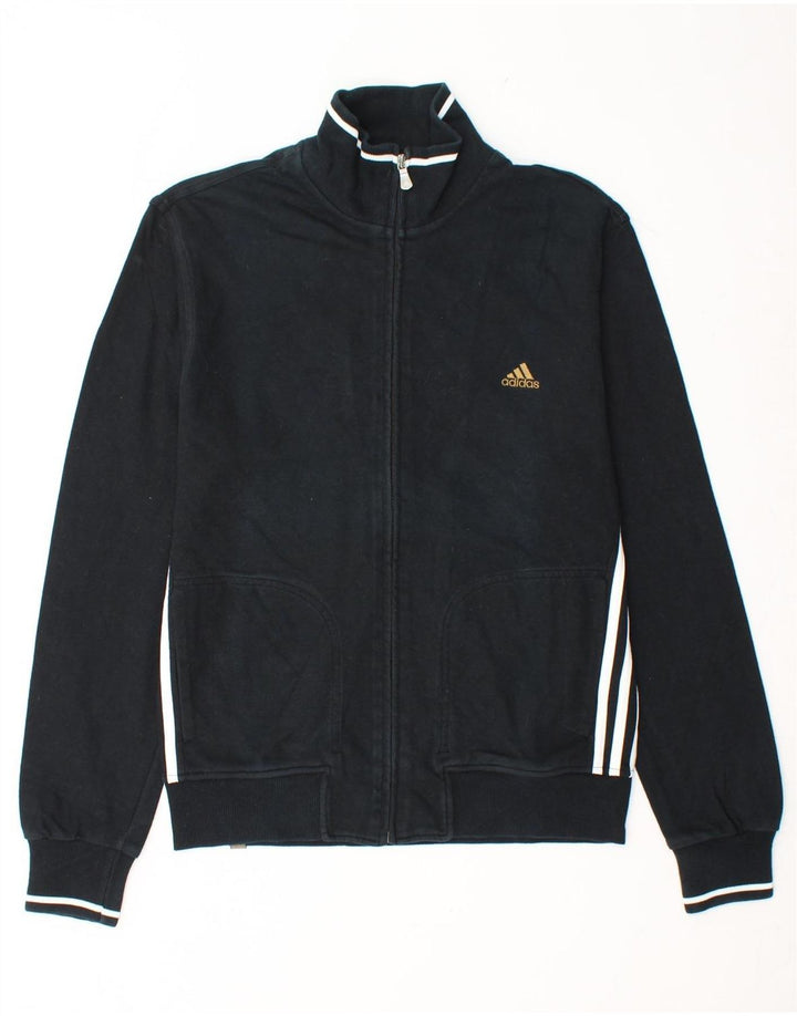 ADIDAS Chaqueta de chándal para hombre UK 36/38 Small Black Cotton