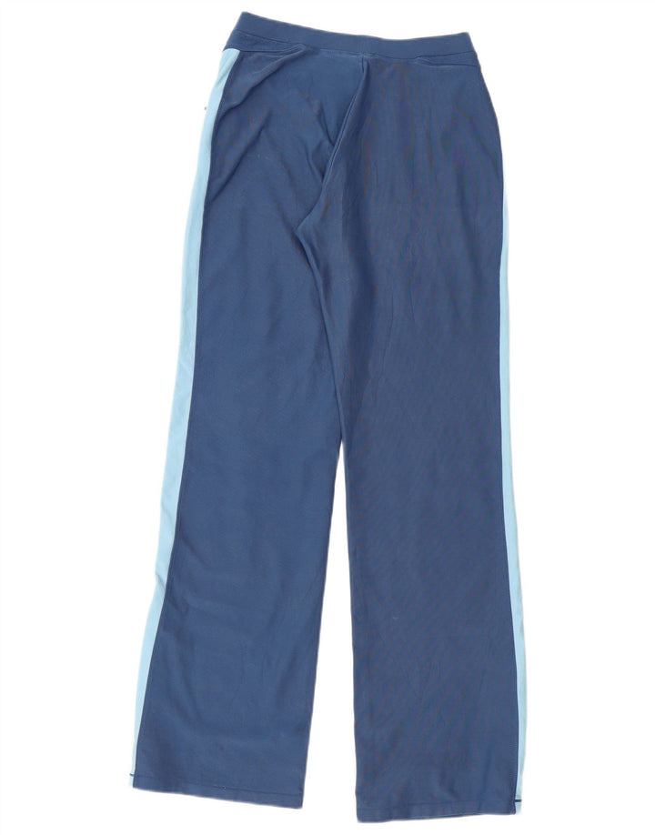 NIKE Pantalones de chándal para mujer UK 10/12 Azul medio Poliéster con bloques de color
