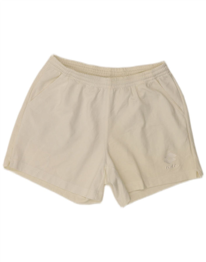 LOTTO Shorts deportivos para hombre Medium Off White