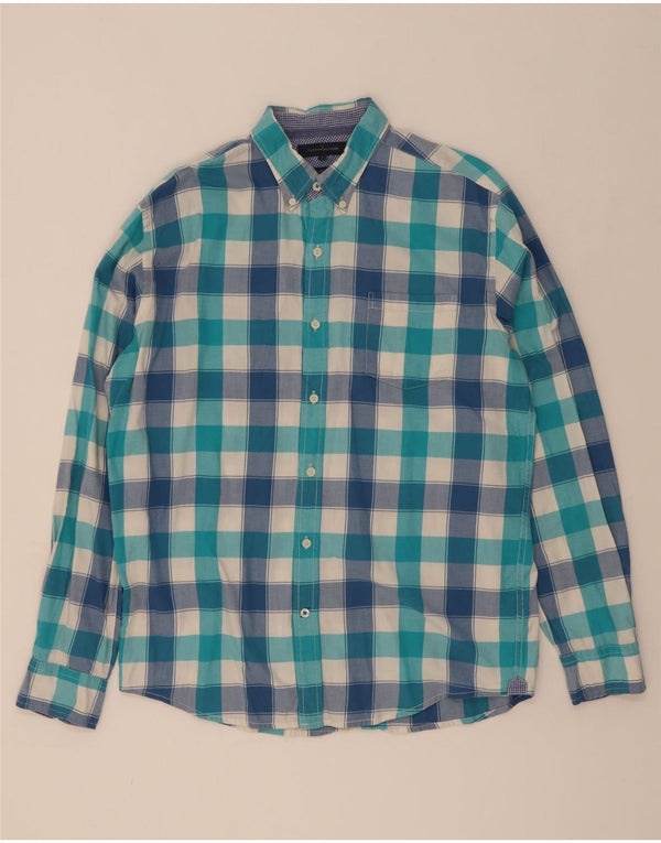 Tommy Hilfiger Camisa Vintage Fit De Algodón A Cuadros Azul Grande Para Hombre
