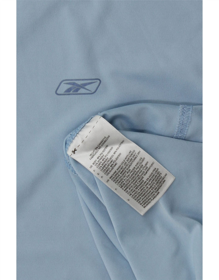 REEBOK Camiseta sin mangas para mujer UK 44 Poliéster azul medio