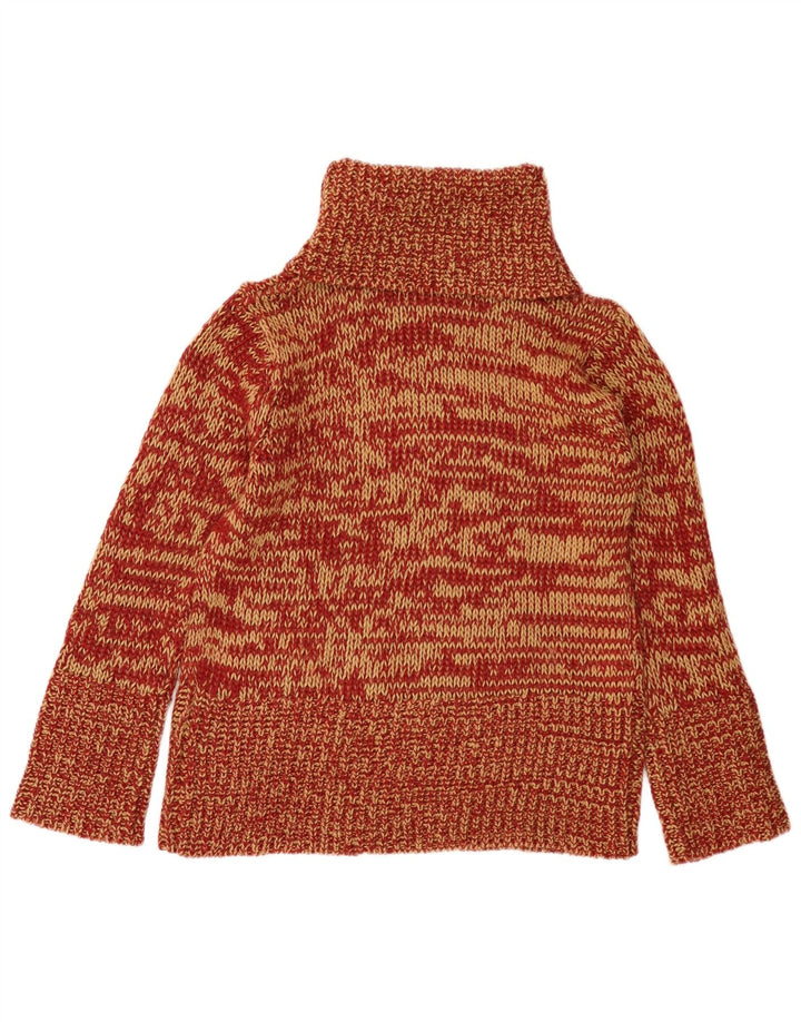 Suéter tipo jersey con cuello vuelto para mujer de Blue Motion UK 46 Large Red Moteado