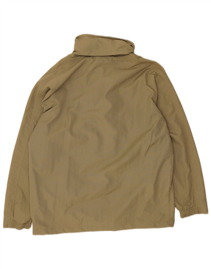 Diadora Chaqueta impermeable con capucha para hombre UK 36 Small Caqui Poliamida