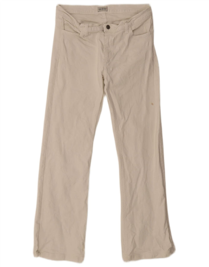 Guess Vaqueros Bootcut Para Hombre W34 L28 Blanco Roto