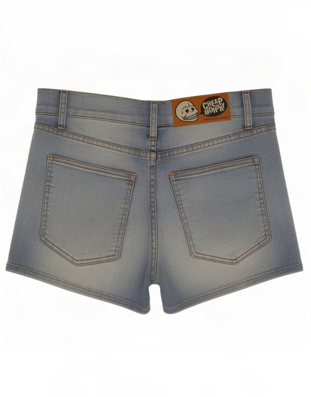 Pantalones cortos vaqueros de mujer de Cheap Monday medianos W30 Azul