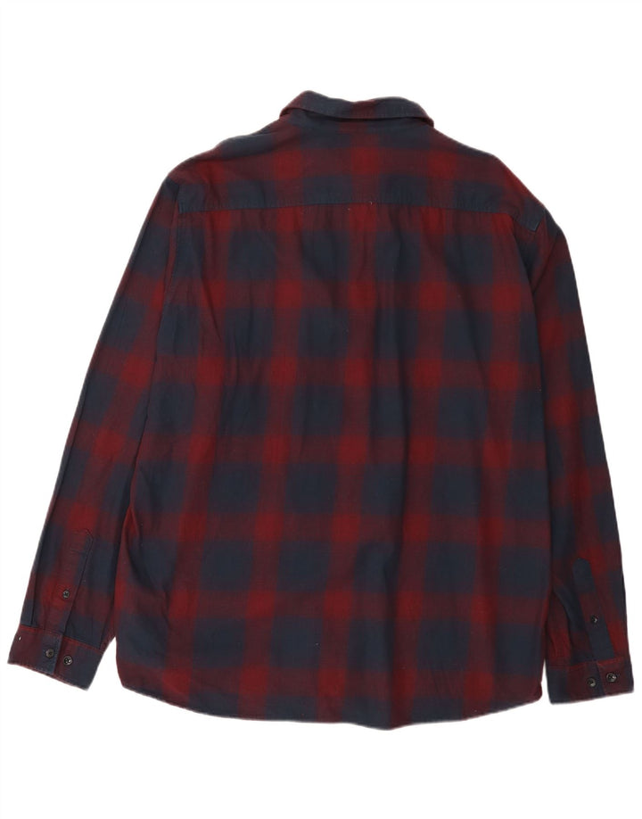 Jack & Jones Camisa De Franela Hombre 2XL Algodón A Cuadros Rojos