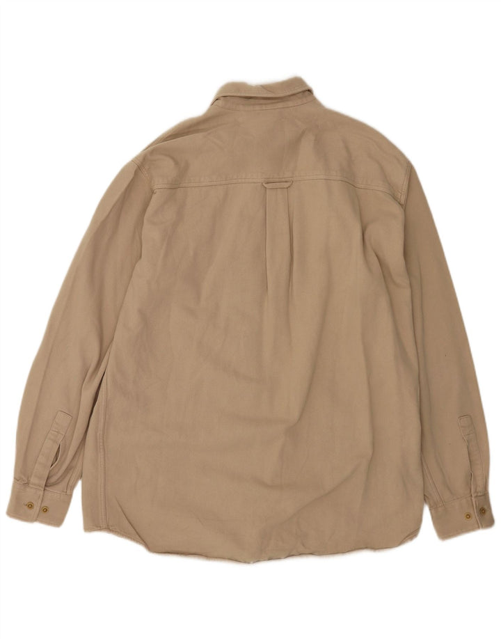 Marlboro Classics Camisa De Franela Hombre XL Algodón Beige