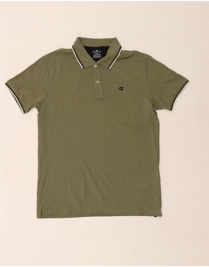 Champion Polo Para Hombre Pequeño Algodón Caqui