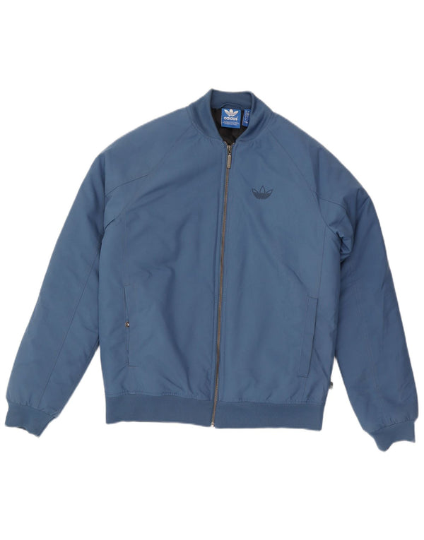 Adidas Chaqueta Bomber para Hombre UK 36 Small Azul Poliéster