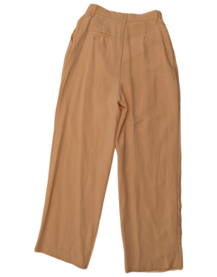 ZARA Mujer Pantalones Chinos De Corte Suelto Pegged Small W26 L29 Beige