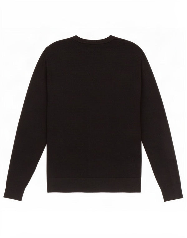 Marks & Spencer Suéter con Cuello Barco para Hombre Acrílico Negro Mediano