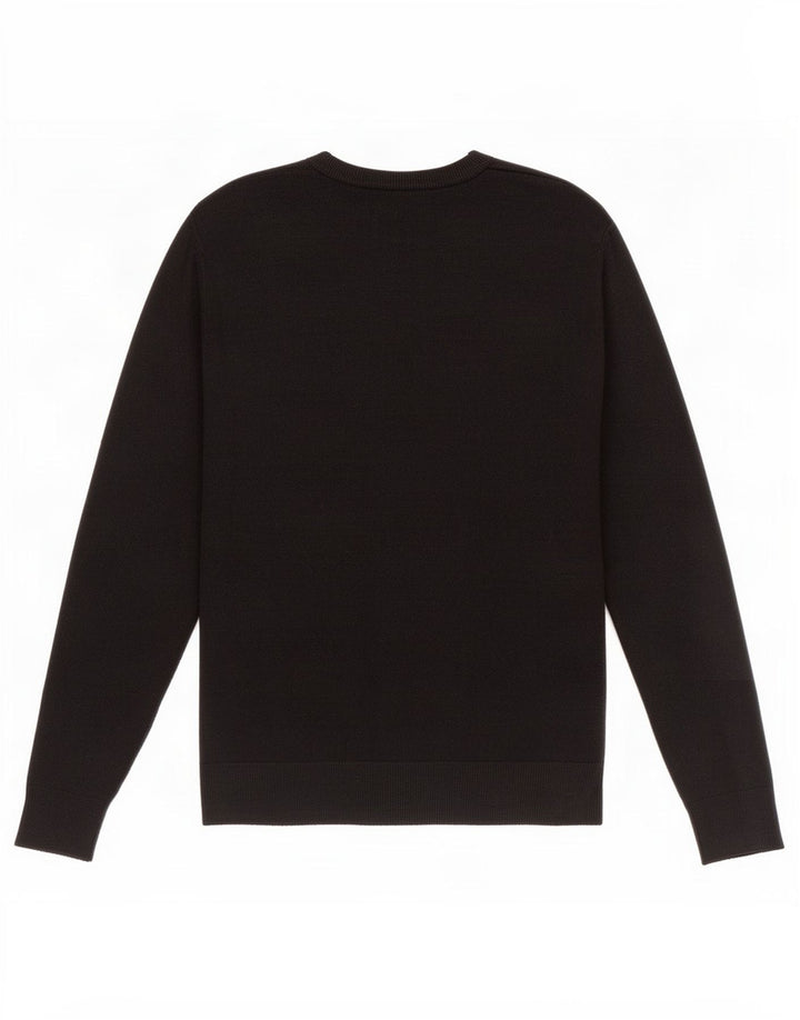 Marks & Spencer Suéter con Cuello Barco para Hombre Acrílico Negro Mediano