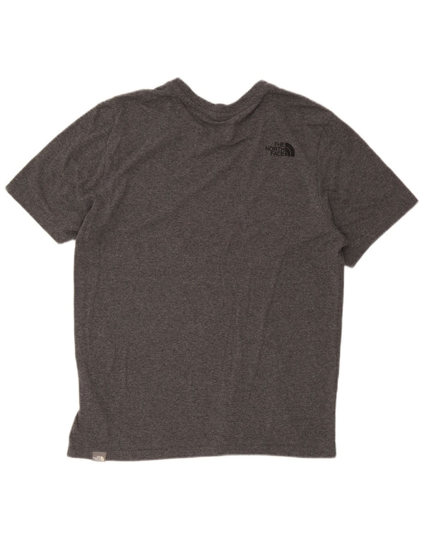 Camiseta The North Face Hombre Top Algodón Moteado Gris Medio