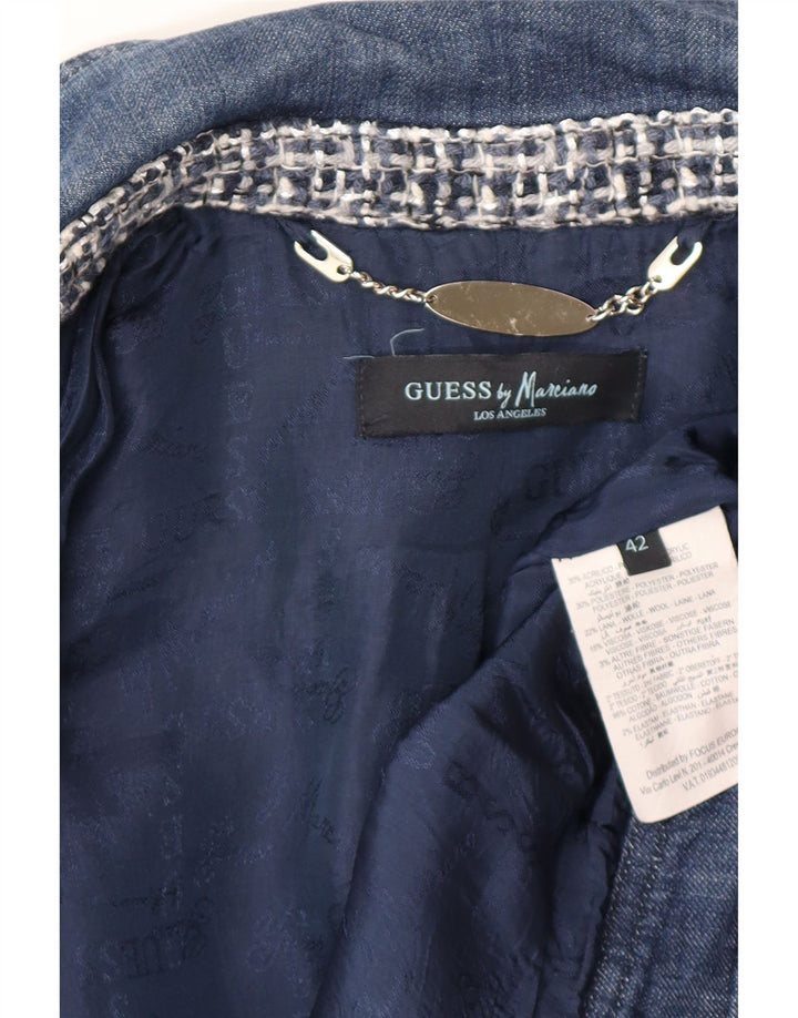 Guess By Marciano Chaqueta Bomber Con Estampado Abstracto Para Mujer IT 42 Azul Medio