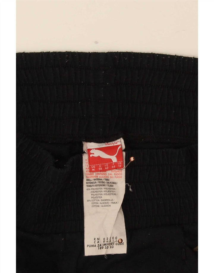 Puma Mujer Capri Chándal Pantalones Joggers UK 12 Mediano Negro Poliéster