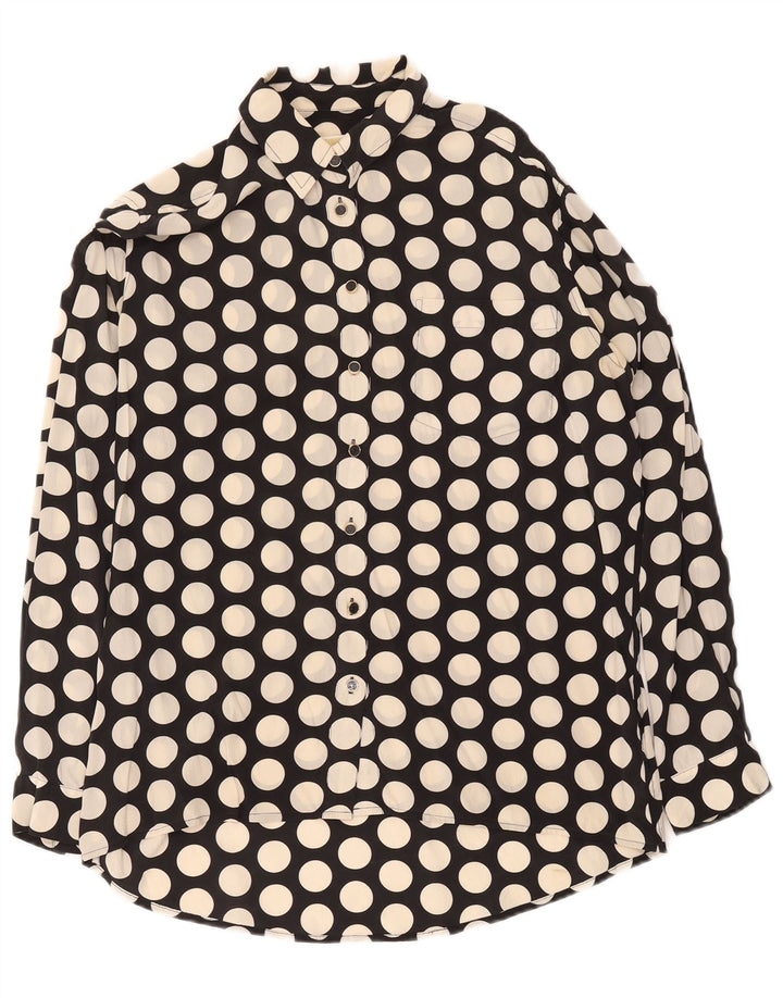 Michael Kors Camisa larga extragrande para mujer Reino Unido 10 Pequeño lunares negros