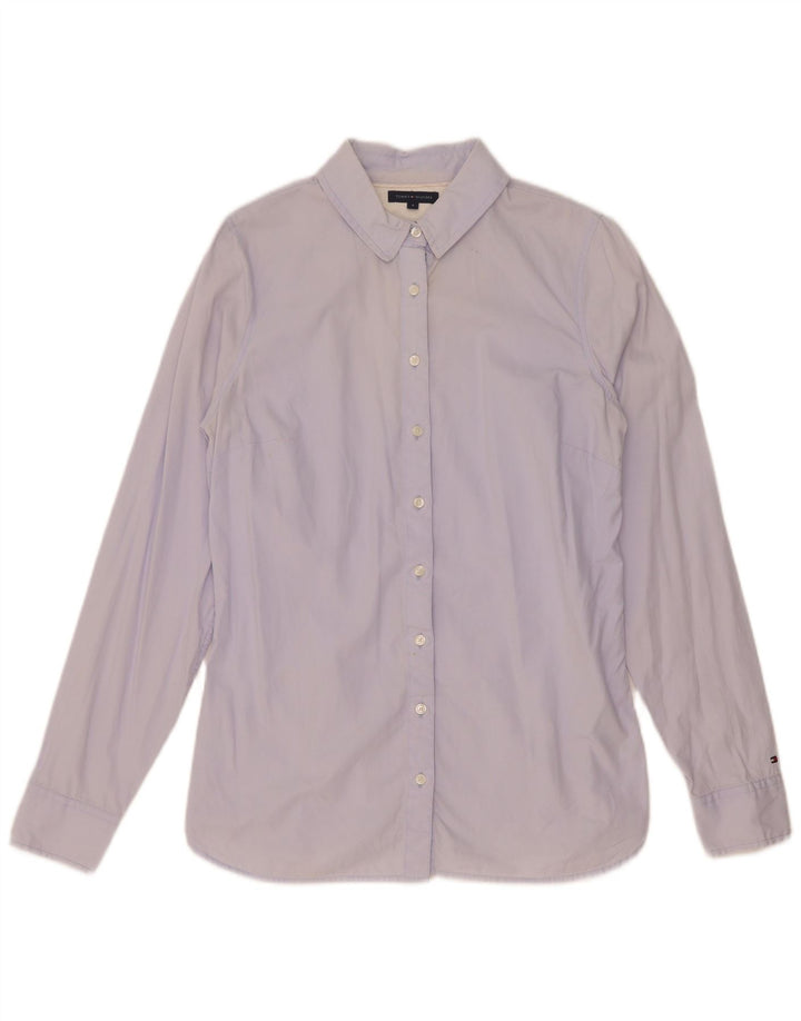 Tommy Hilfiger Camisa para mujer US 8 Algodón azul medio
