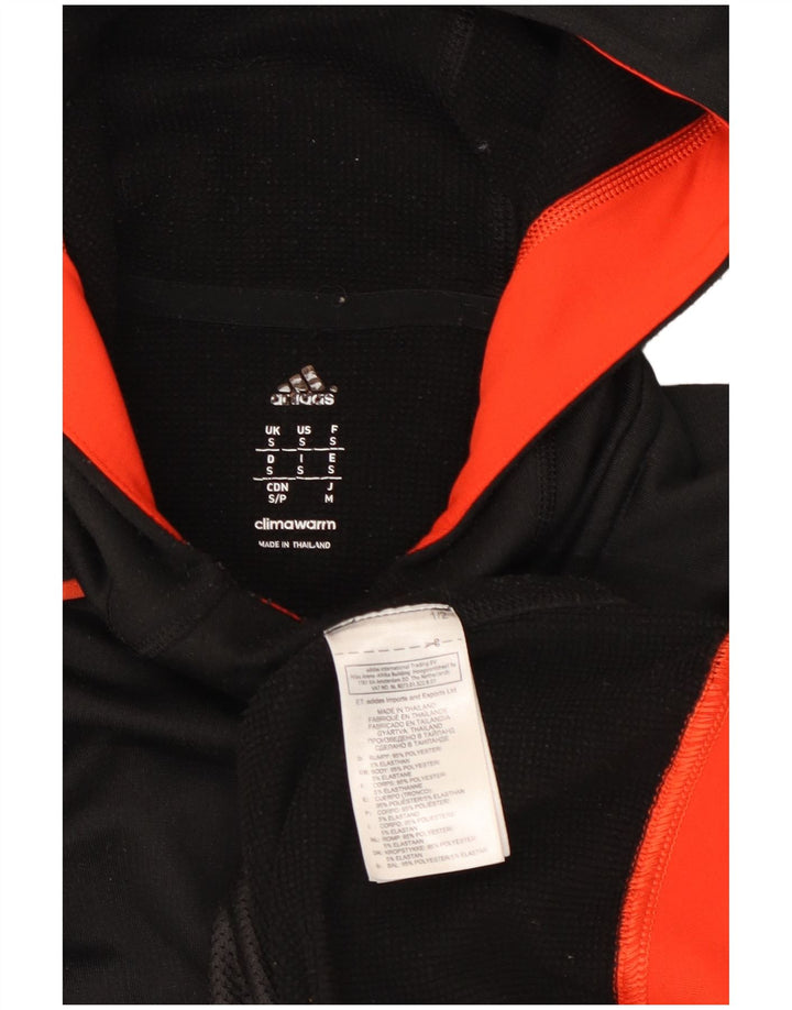 Adidas Mens Climawarm Sudadera con capucha Jumper Pequeño Negro Poliéster