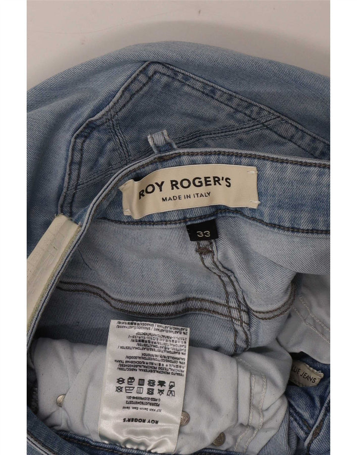 Roy Rogers Vaqueros ajustados para mujer W33 L30 Algodón azul