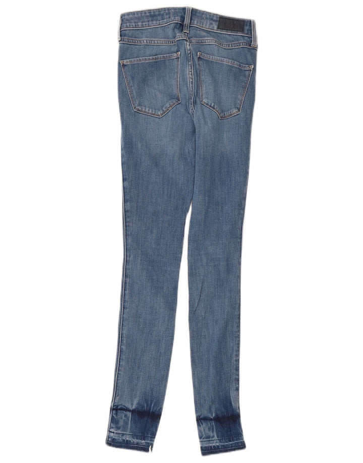 HOLLISTER Jeans ajustados de talle alto para mujer US 00 2XS W23 L30 Algodón azul