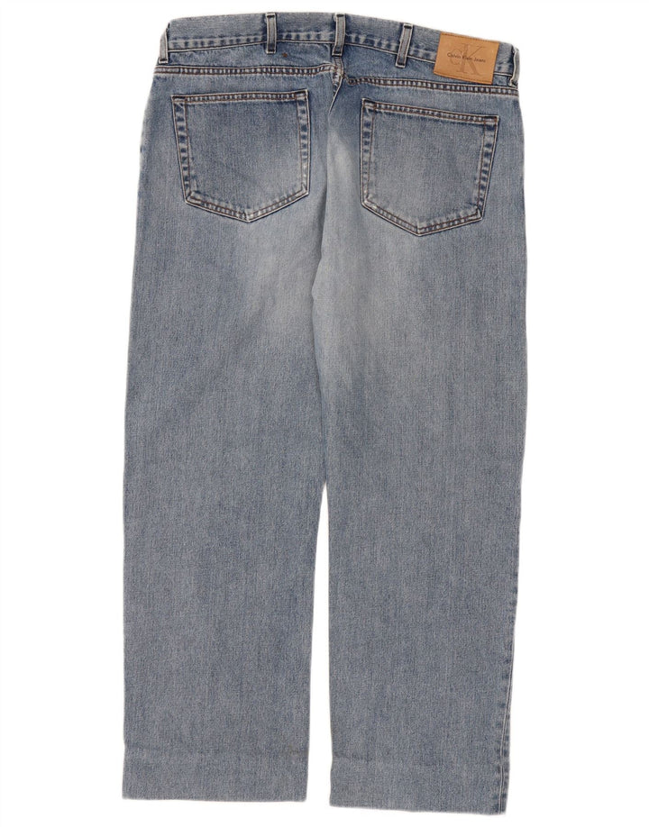 Vaqueros Rectos Calvin Klein Mujer W36 L28 Azul