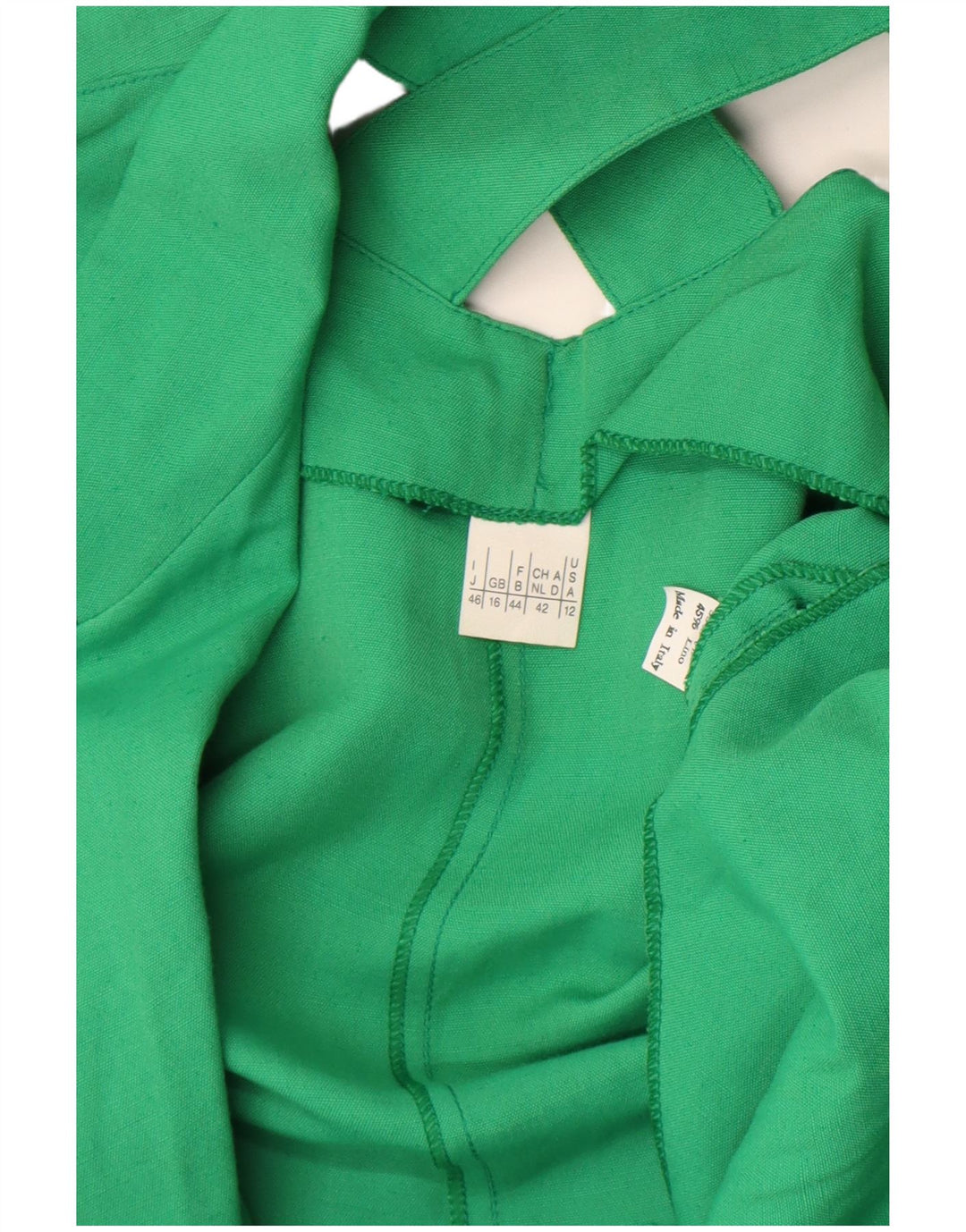 Vintage mujer manga corta 1 botón Blazer chaqueta Reino Unido 16 verde grande
