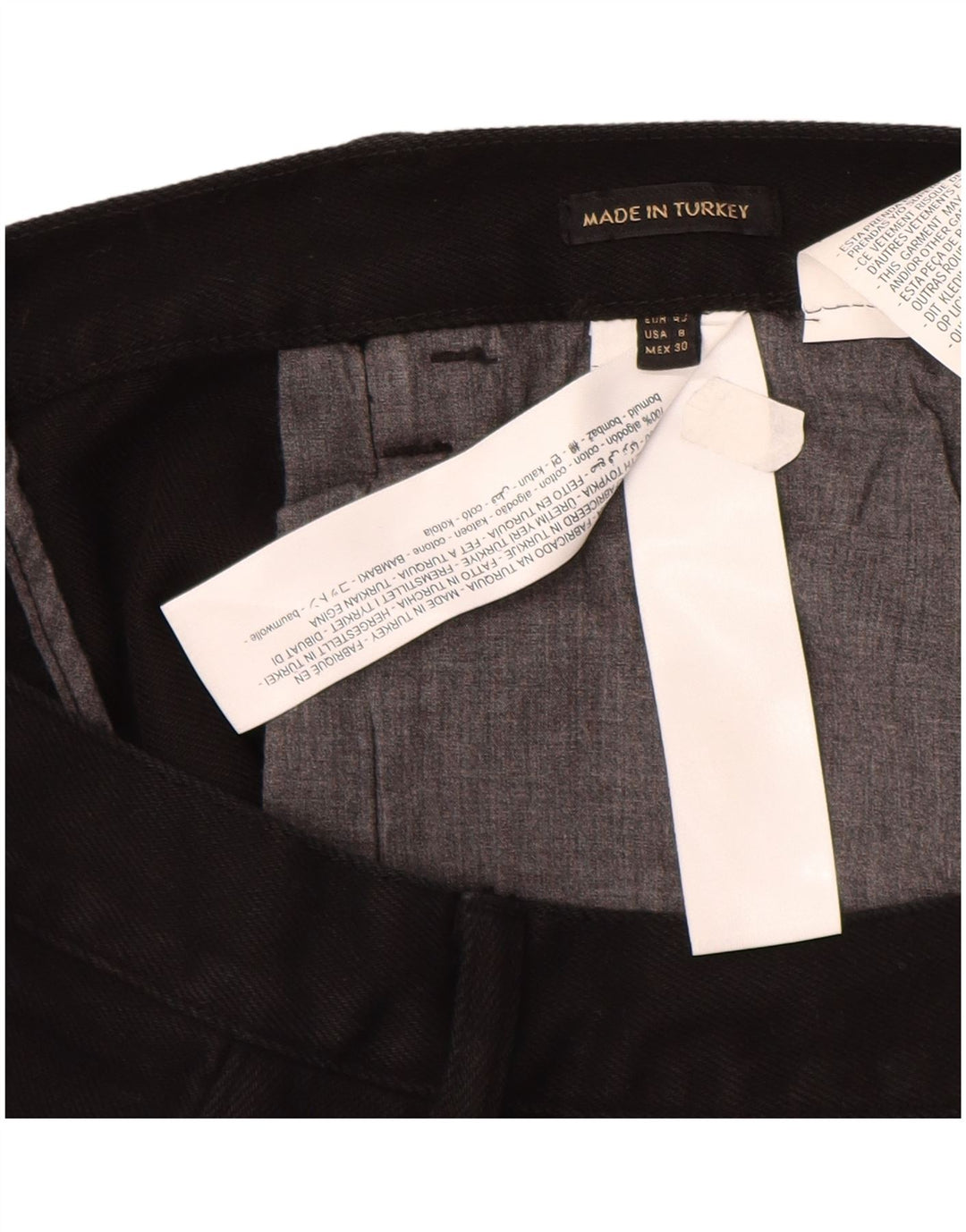 Massimo Dutti Jeans Rectos De Talle Alto Mujer EU 40 Medium W30 L29 Negro