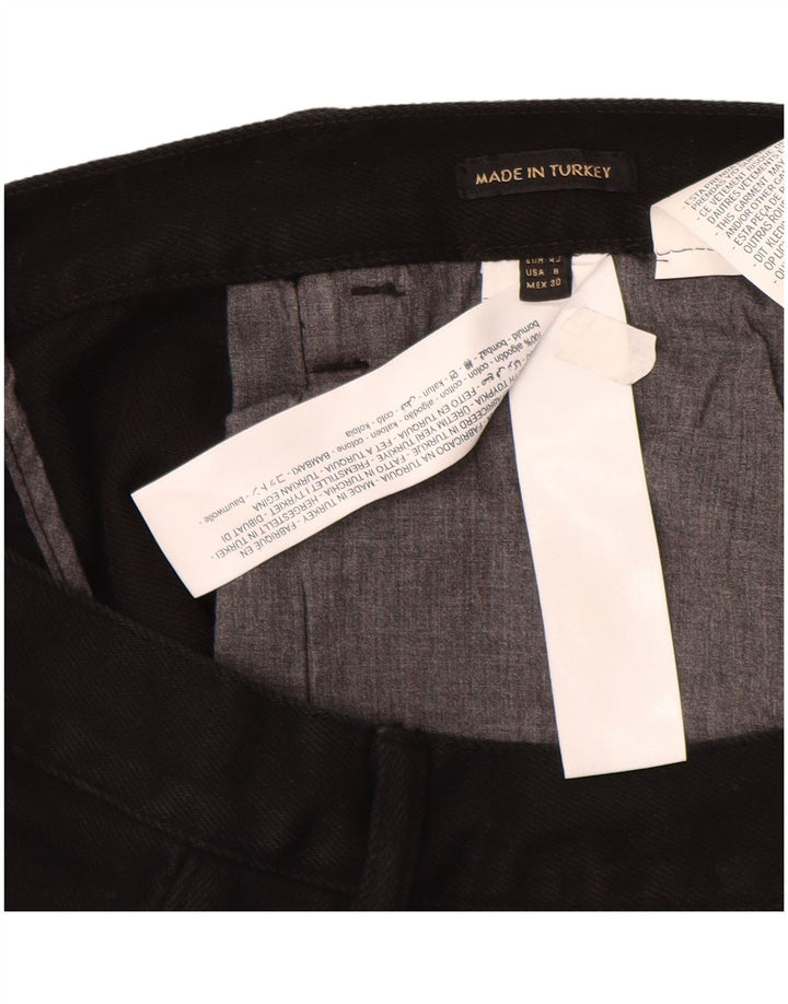 Massimo Dutti Jeans Rectos De Talle Alto Mujer EU 40 Medium W30 L29 Negro