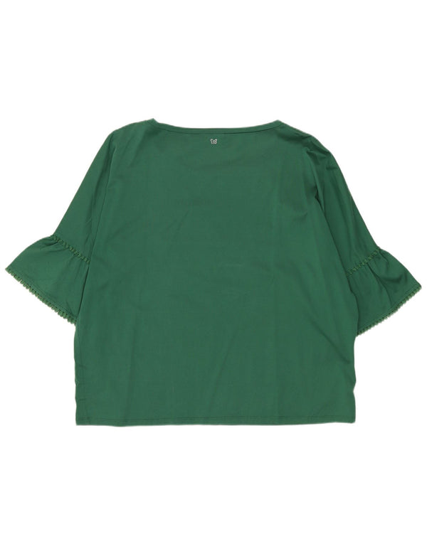 Max Mara Blusa de manga 3/4 para mujer Weekend UK 46 Grande Verde